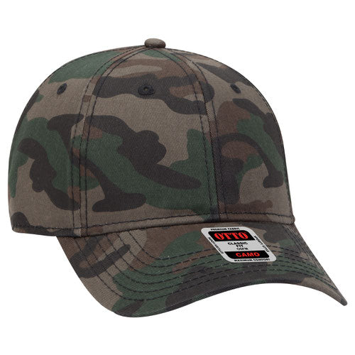 OTTO CAP Camouflage 6 Panel Low Profile Baseball Cap