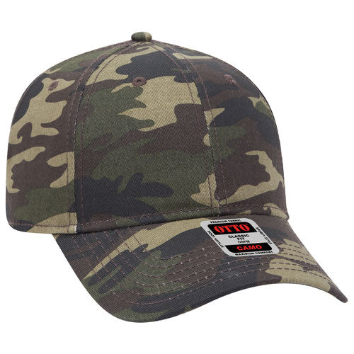 OTTO CAP 6 Panel Low Profile Baseball Cap Classic Woodland